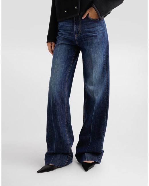 Dolce & Gabbana Blue Denim Cigarette Jeans