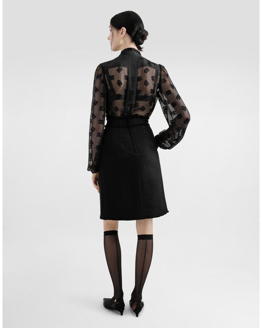 Gonna Midi di Dolce & Gabbana in Black