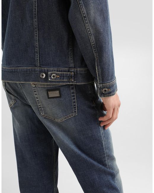 Dolce & Gabbana Gray Giubbotto for men
