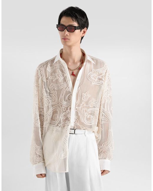 Dolce & Gabbana White Camicia for men