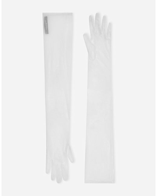 Dolce & Gabbana ロンググラブ チュール White