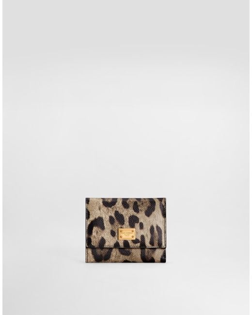 Dolce & Gabbana White Leopard- Wallet