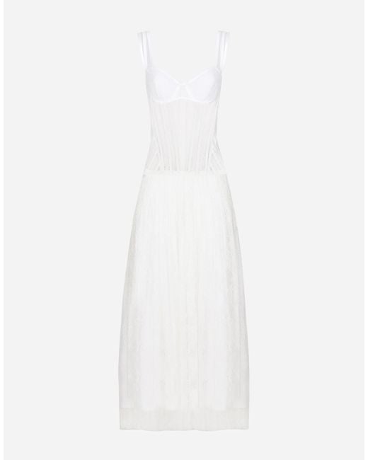 Dolce & Gabbana White Abito