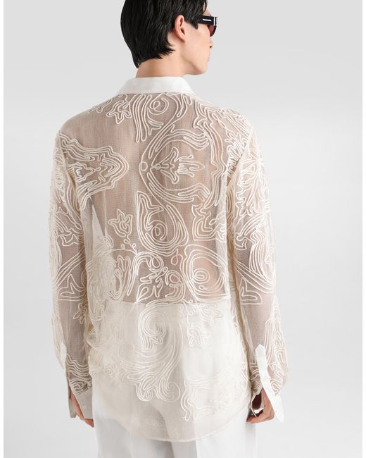 Dolce & Gabbana White Camicia for men