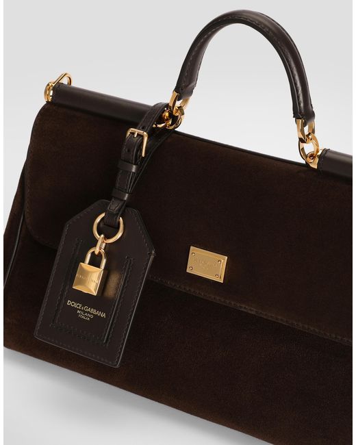 Dolce & Gabbana Black Medium My Sicily Handbag