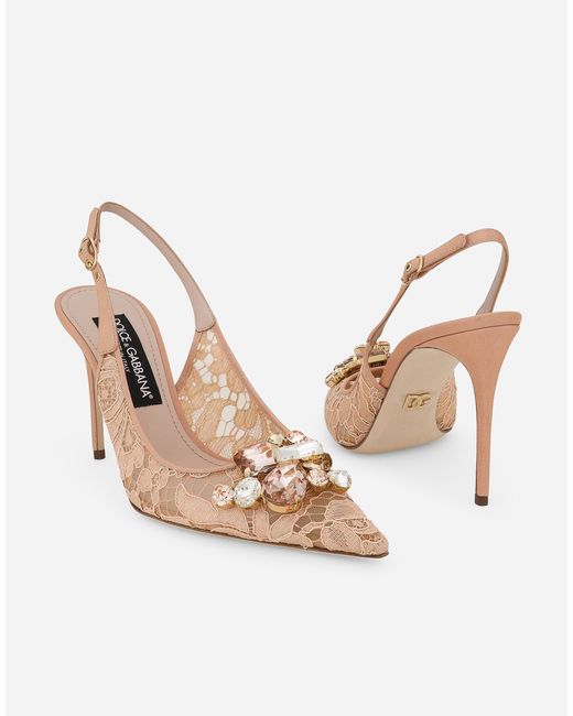 Dolce & Gabbana White Slingback