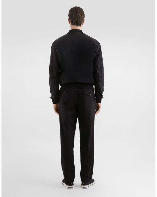 Dolce & Gabbana Cotton T-Shirt With Embroidery in Black für Herren