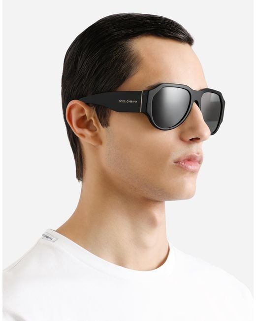 メンズ Dolce & Gabbana Lusso Sartoriale Sunglasses Black