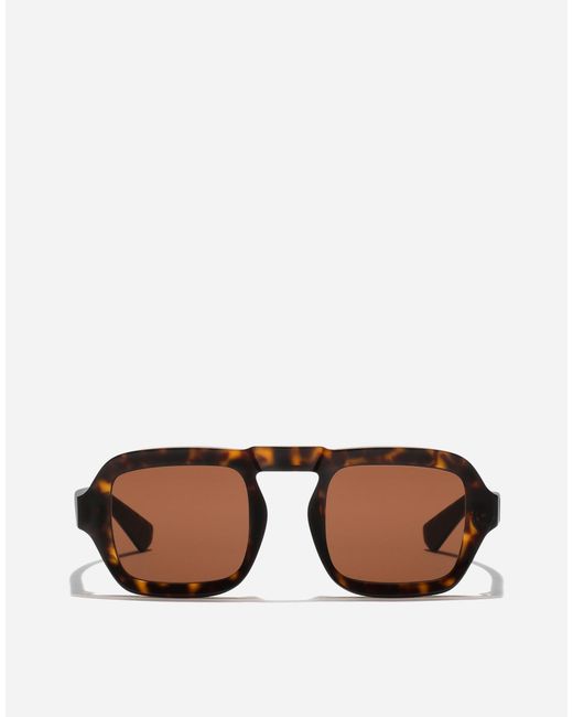 Dolce & Gabbana Brown M's Fashion Showsunglasses for men