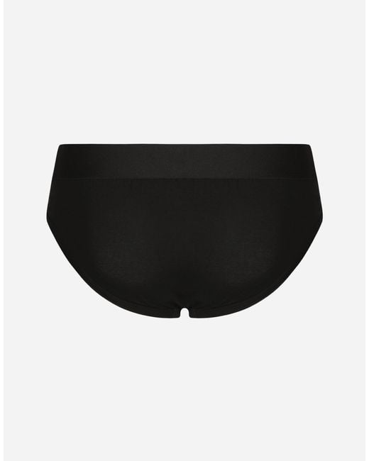 Dolce & Gabbana Black Slip Medio for men