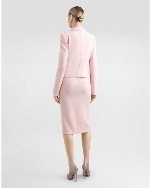 Dolce & Gabbana Pink Tailored Blazer