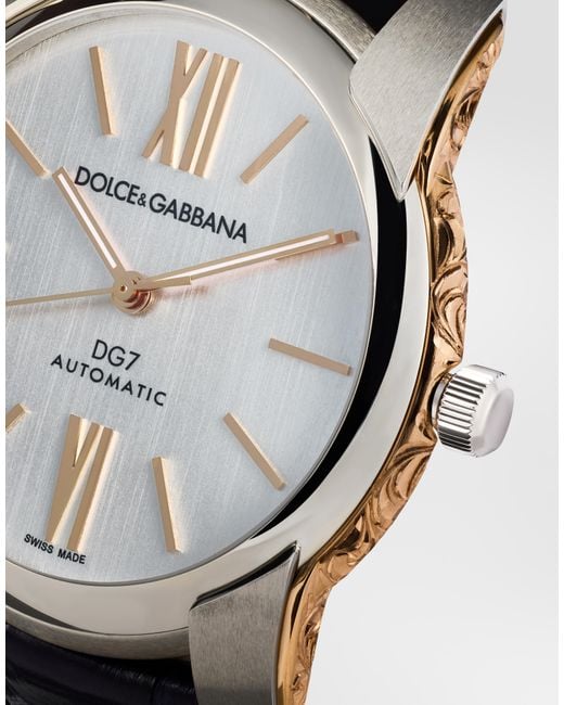 Dolce & Gabbana White Dg7 Gattopardo Watch for men