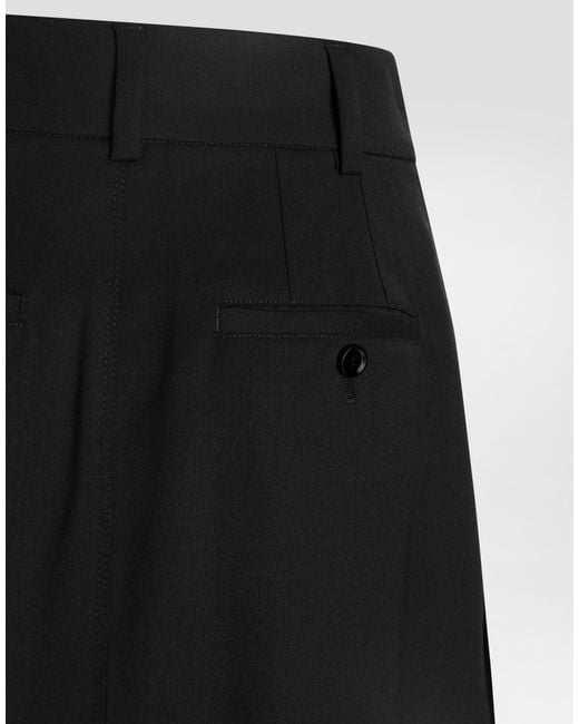 Dolce & Gabbana Black Rock Aus Bi-Elastischem Twill