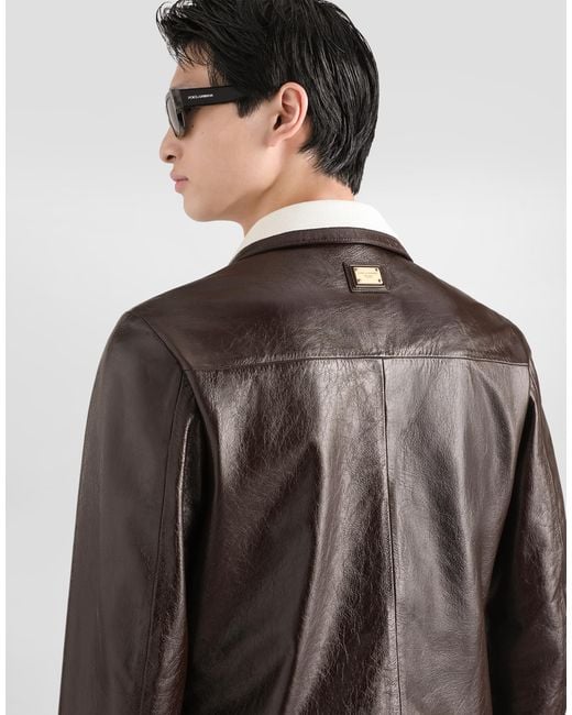 Dolce & Gabbana Brown Giubbotto for men