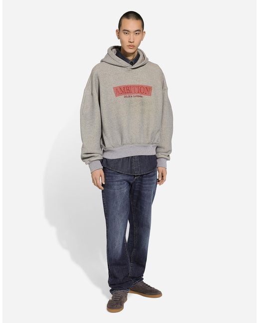Dolce & Gabbana Blue Classic Jeans With Dg Embroidery for men