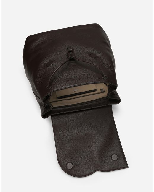 Dolce & Gabbana Rucksack Aus Hirschleder in Black für Herren