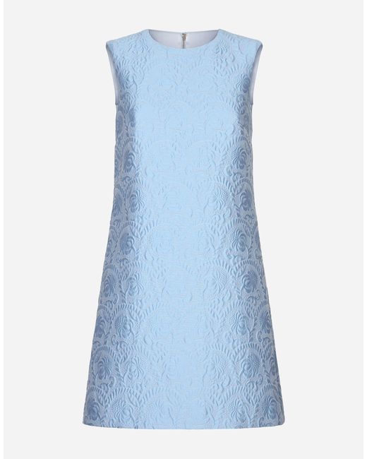 Abito Corto A Line di Dolce & Gabbana in Blue