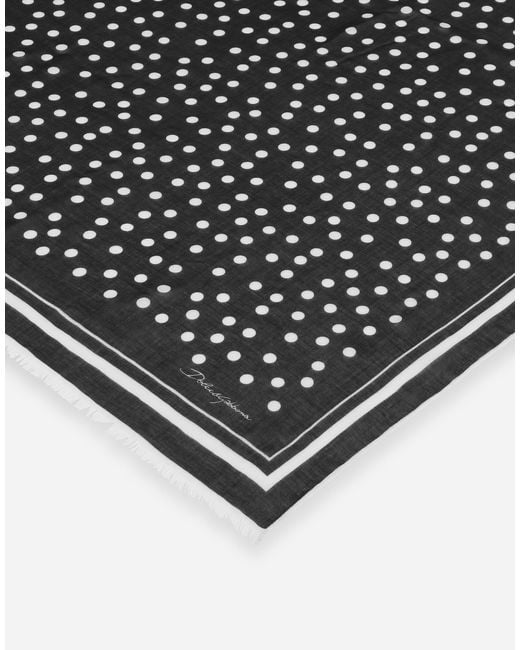 Dolce & Gabbana Black Sciarpa 135X200