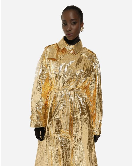 Dolce & Gabbana テクスチャード コート Metallic