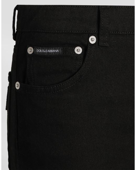 Dolce & Gabbana 5-Pocket Denim Trousers Black