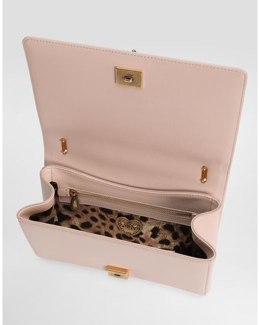 Dolce & Gabbana Pink Medium Devotion Shoulder Bag