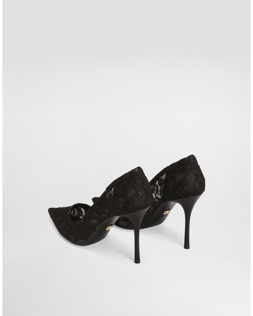 Dolce & Gabbana White Lace Pumps