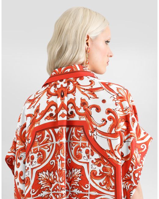 Dolce & Gabbana Red Camicia
