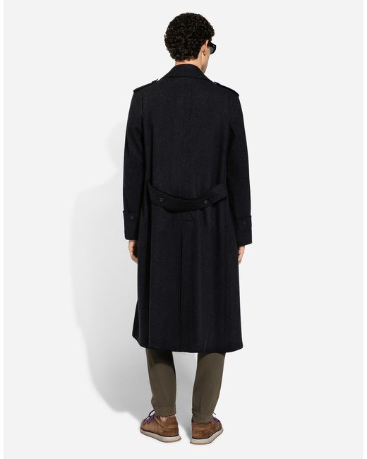 メンズ Dolce & Gabbana Double-Breasted Cashmere Pea Coat Black