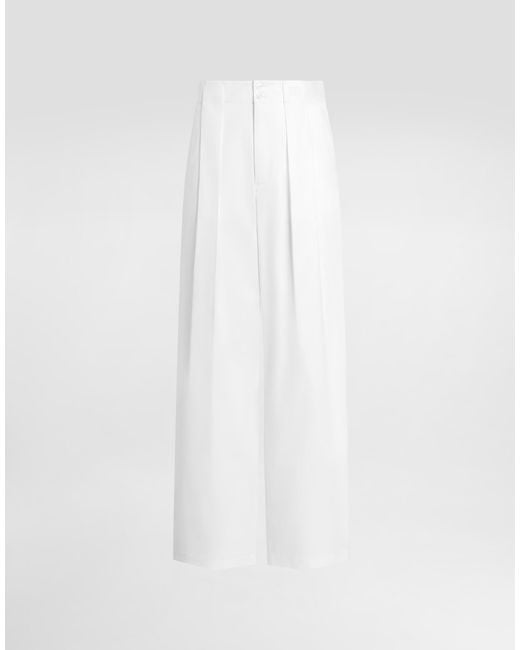 Dolce & Gabbana White Pantalone for men