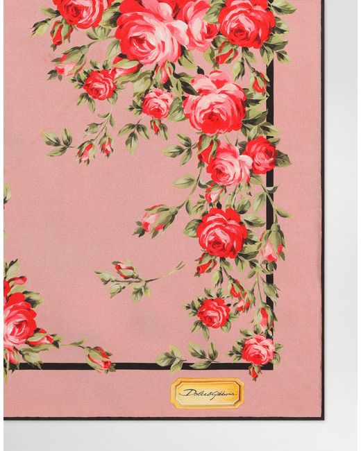 DOLCE & GABBANA 花柄ドットストール 新品未使用※D&G 花柄ストール - メルカリ