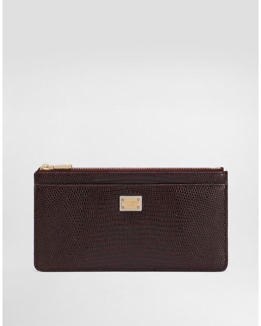 Portacarte di Dolce & Gabbana in Brown