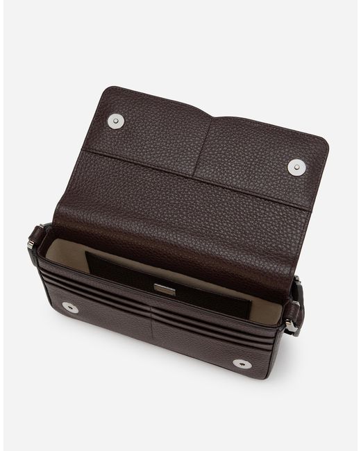 Dolce & Gabbana Brown Deerskin Mini Bag for men