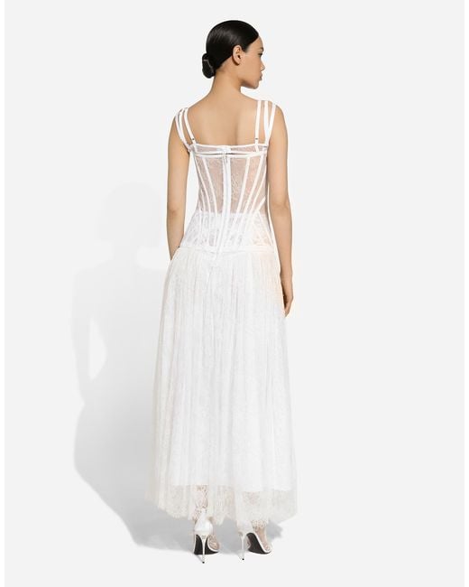 Dolce & Gabbana White Abito