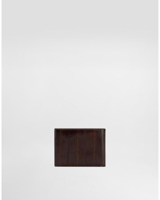 Dolce & Gabbana White Eel Leather Wallet for men