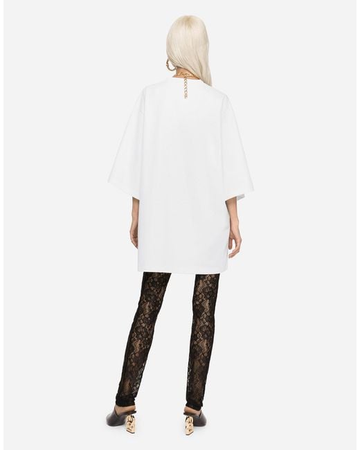 Dolce & Gabbana Black Lace Leggings