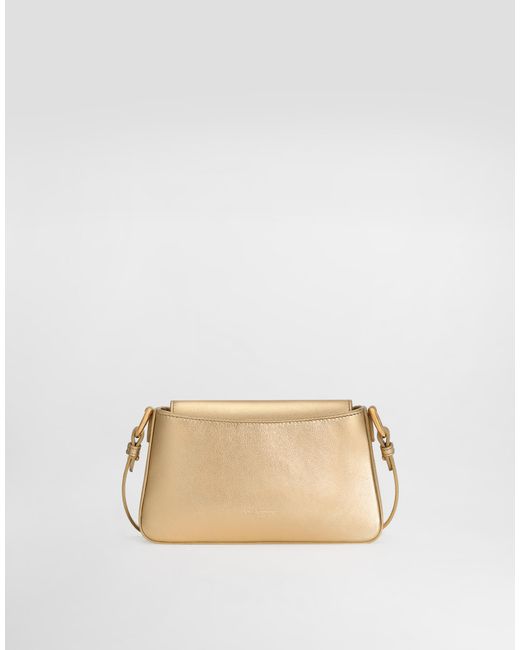 Dolce & Gabbana Natural Laminated Calfskin Phone Bag