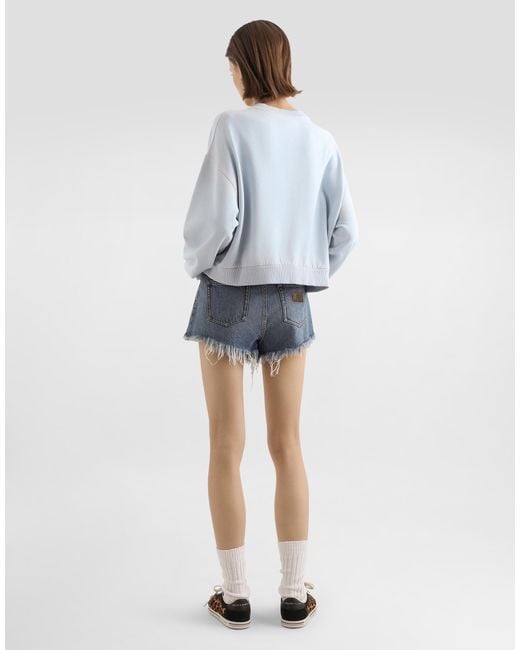 Dolce & Gabbana Blue Denim Shorts