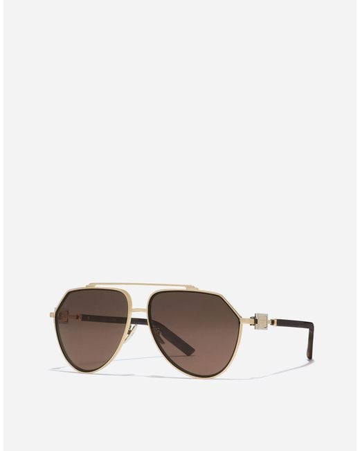 Occhiali Da Sole Smart di Dolce & Gabbana in Brown da Uomo