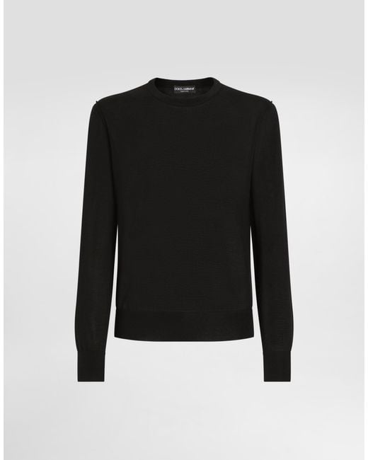 Dolce & Gabbana Black Refined Knits for men