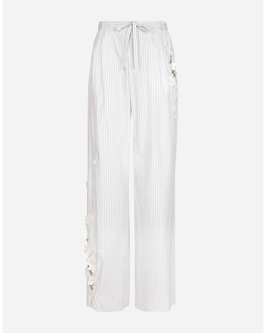 Dolce & Gabbana White Pantalone for men