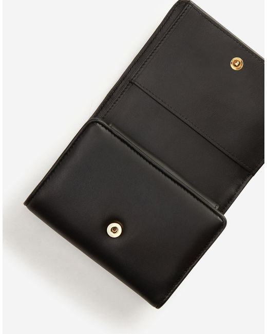 Dolce & Gabbana Black Small Continental Devotion Wallet