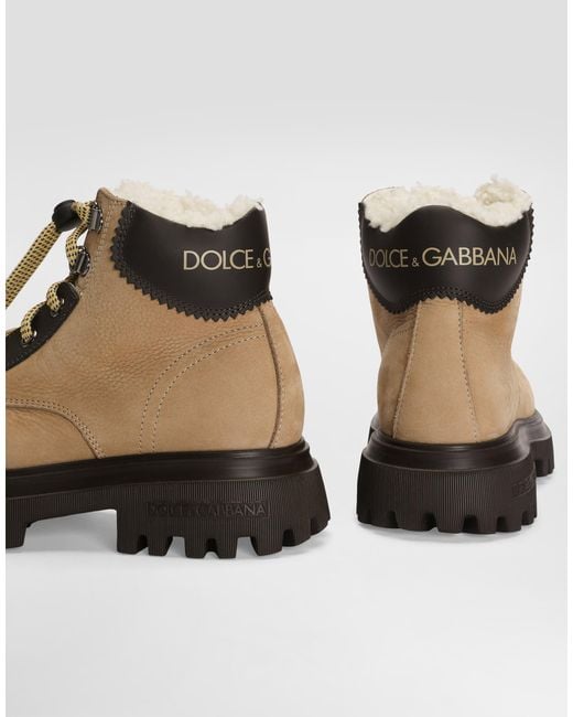 Dolce & Gabbana Multicolor Nubuck Boots for men