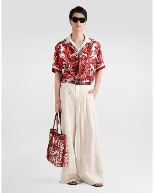 Dolce & Gabbana Red Camicia for men
