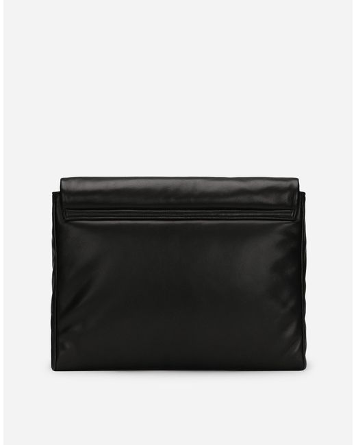Dolce & Gabbana Black Nappa Leather Handbag for men