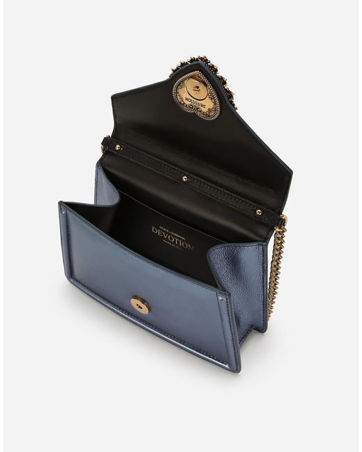 Sac À Anse Supérieure Devotion Petit Format Dolce & Gabbana en coloris Blue