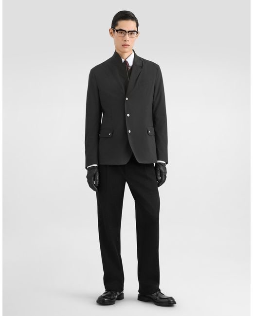 Dolce & Gabbana Black Jersey Jogging Trousers for men