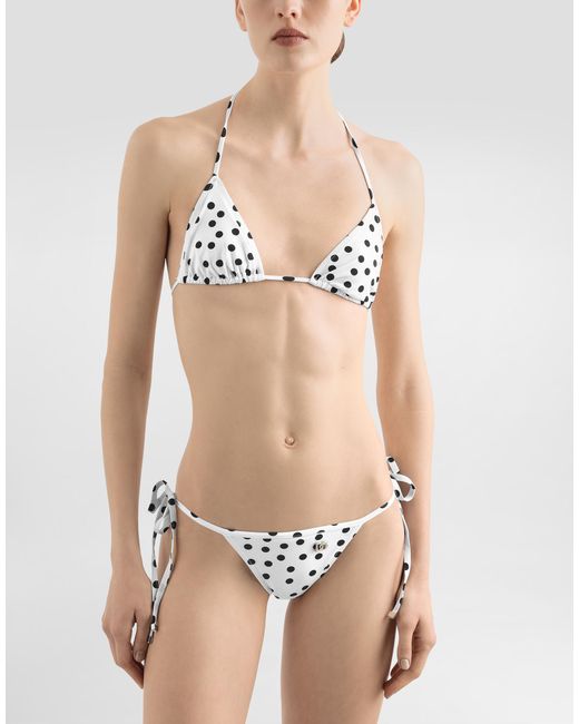 Costume da bagno a due pezzi di Dolce & Gabbana in White