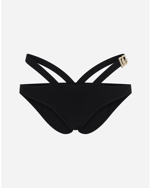 Dolce & Gabbana ロゴタグ ビキニボトム Black