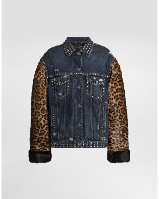 Dolce & Gabbana Blue Oversized Denim Jacket