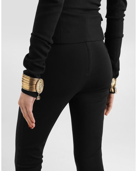 Legging En Jersey Point Milano Dolce & Gabbana en coloris Black